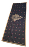 Punjabi Lion Khanda Lohi Shawl Gurmukhi Wool Stole Unisex Sikh Fair Mela Gift