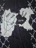 Maharaja Ranjit Singh Khalsa Raj Sanjha Old Punjab Map Lohi Shawl Unisex Sikh ST