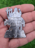 Shani Dev Yantra Lead Statue Pendant Shani Mantra Hindu Protection Talisman U71