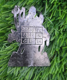 Shani Dev Yantra Lead Statue Pendant Shani Mantra Hindu Protection Talisman U71