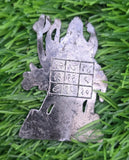 Shani Dev Yantra Lead Statue Pendant Shani Mantra Hindu Protection Talisman U71