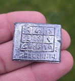 Shani Dev Yantra Lead Plate Buffalo Shani Mantra Hindu Protection Talisman U72