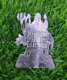 Shani Dev Yantra Lead Statue Pendant Shani Mantra Hindu Protection Talisman U71