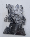 Shani Dev Yantra Lead Statue Pendant Shani Mantra Hindu Protection Talisman U71