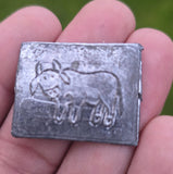 Shani Dev Yantra Lead Plate Buffalo Shani Mantra Hindu Protection Talisman U72