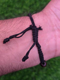 Tibetan Tribal Wolf Tooth Bracelet Nazar Protection Talisman Adjustable Dori U74