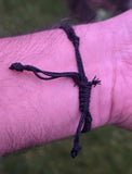 Tibetan Tribal Wolf Tooth Bracelet Nazar Protection Talisman Adjustable Dori U74