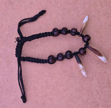 Tibetan Tribal Wolf Tooth Bracelet Nazar Protection Talisman Adjustable Dori U74