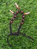 Tibetan Tribal Wolf Tooth Bracelet Nazar Protection Talisman Adjustable Dori U74