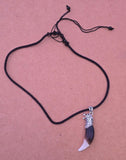 Tibetan Tribal Wolf Tooth Style Necklace Nazar Protection Talisman Pendant U76