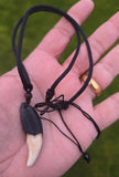 Tibetan Tribal Wolf Tooth Style Necklace Nazar Protection Talisman Pendant U75