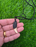 Tibetan Tribal Wolf Tooth Style Necklace Nazar Protection Talisman Pendant U75