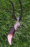 Tibetan Tribal Wolf Tooth Style Necklace Nazar Protection Talisman Pendant U76