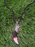 Tibetan Tribal Wolf Tooth Style Necklace Nazar Protection Talisman Pendant U76
