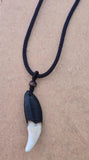 Tibetan Tribal Wolf Tooth Style Necklace Nazar Protection Talisman Pendant U75