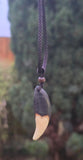 Tibetan Tribal Wolf Tooth Style Necklace Nazar Protection Talisman Pendant U75