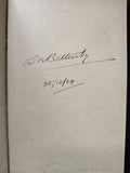 Antique 1921 Rudyard Kipling Barrack Room Ballads Book Vintage Red Leather SA1