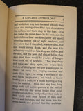 Antique 1922 Rudyard Kipling Anthology Prose Book Vintage Red Leather SA2