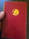 Antique 1913 Rudyard Kipling Traffics and Discoveries Vintage Red Leather Book SA3