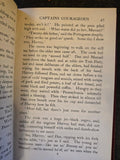 Antique 1920 Rudyard Kipling Captains Courageous Vintage Red Leather Book SA4