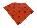 Orange Sikh Khanda Rumal Head Wrap Bandana Punjabi Cotton Khalsa Cover Roomal UK