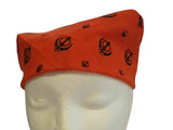 Orange Sikh Khanda Rumal Head Wrap Bandana Punjabi Cotton Khalsa Cover Roomal UK