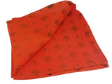 Orange Sikh Khanda Rumal Head Wrap Bandana Punjabi Cotton Khalsa Cover Roomal UK