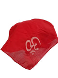 Red OM Bandana Head Wrap Cotton Rumal Patka Sikh Hindu Temple Wear Punjabi hanky