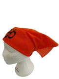 Orange Black OM Rumal Head Wrap Bandana Punjabi Cotton Cover Hindu Temple UK New