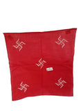 Red Swastik Rumal Hindu Head Wrap Bandana Punjabi Cloth Swastik Headwear UK Gift