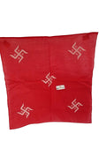 Red Swastik Rumal Hindu Head Wrap Bandana Punjabi Cloth Swastik Headwear UK Gift