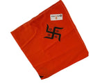 Orange Swastik Rumal Hindu Head Wrap Bandana Punjabi Cloth swastika Headgear UK