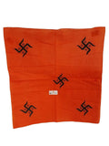 Orange Swastik Rumal Hindu Head Wrap Bandana Punjabi Cloth swastika Headgear UK