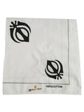Black White Khanda Rumal Sikh Head Wrap Bandana Punjabi Cloth UK Handkerchief New