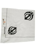 Black White Khanda Rumal Sikh Head Wrap Bandana Punjabi Cloth UK Handkerchief New