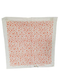 Orange Star Print Rumal Head Wrap Bandana Punjabi Cotton Cloth Handkerchief gift