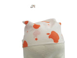 White Orange Apple Print Rumal Head Wrap Bandana Punjabi Cloth UK Handkerchief