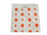 White Orange Apple Print Rumal Head Wrap Bandana Punjabi Cloth UK Handkerchief