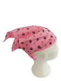 Pink Khanda Rumal Sikh Head Wrap Bandana Punjabi Cloth UK Handkerchief Gift New