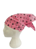 Pink Khanda Rumal Sikh Head Wrap Bandana Punjabi Cloth UK Handkerchief Gift New