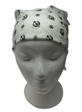 White Khanda Rumal Sikh Head Wrap Bandana Punjabi Cloth UK handkerchief gift New