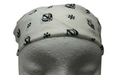 White Khanda Rumal Sikh Head Wrap Bandana Punjabi Cloth UK handkerchief gift New