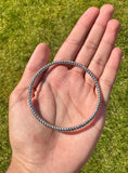 Twisted Sikh Kara Chrome Plated Bracelet Silver Khalsa Punjabi Kada Singh C41