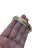 Sikh Brass Kara Gold Look Khalsa Punjabi Kada Bracelet Bangle Singh Kaur C42 NEW