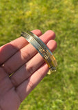 Sikh Brass Kara Gold Look Khalsa Punjabi Kada Bracelet Bangle Singh Kaur C42 NEW