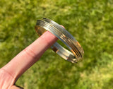 Sikh Brass Kara Gold Look Khalsa Punjabi Kada Bracelet Bangle Singh Kaur C42 NEW