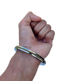Sikh Singh Kara Stainless Steel Kada Twisted Brass Bracelet Punjabi Bangle C43