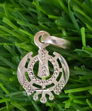 Sikh Khanda Pendant 925 Sterling Silver Chandi Handmade Black Dori Necklace SL17