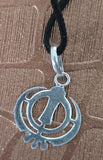 Sikh Khanda Pendant 925 Sterling Silver Chandi Handmade Black Dori Necklace SL22
