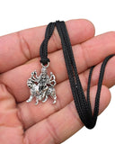 Durga Maa Sherawali Pendant Hindu Nazar Protection Black Dori Thread Necklace U7